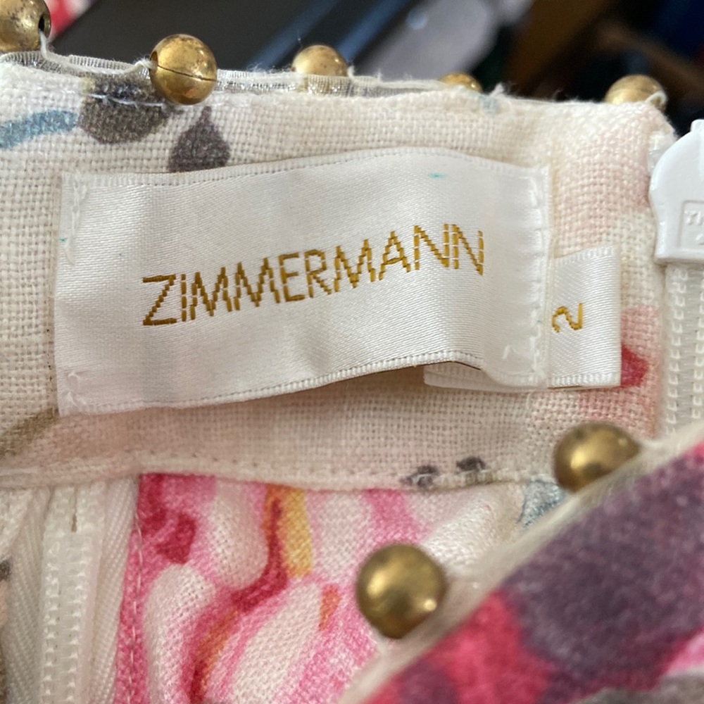 Zimmermann- RUNWAY Mischief Corset Laced Dress in Floral - Picture 6 of 14
